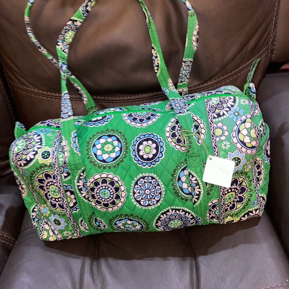 Vera Bradley Green Patterned Travel Bag